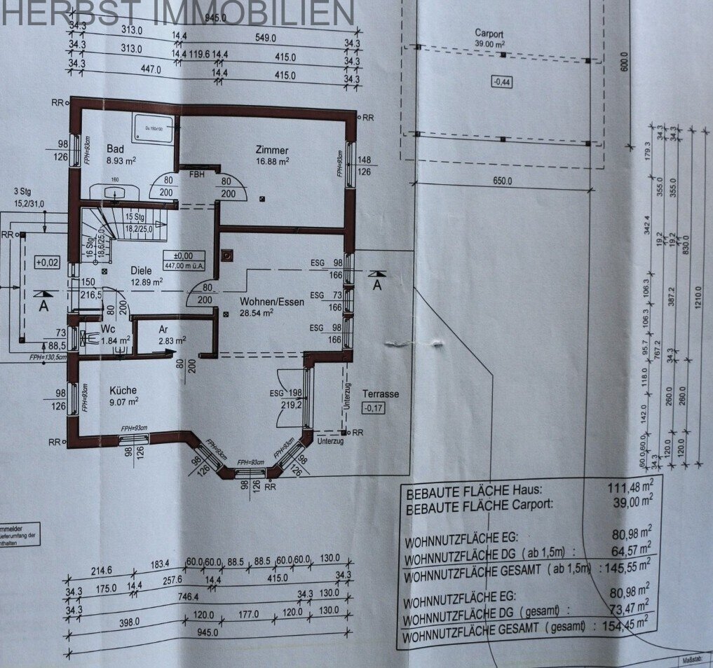 Grundriss Erdgeschoss Grundriss Erdgeschoss